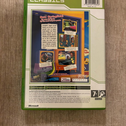 The Simpsons Hit & Run Xbox Original used, full English version