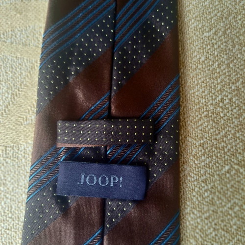 Joop! Italian tie with stripes and small polka dot pattern like new
