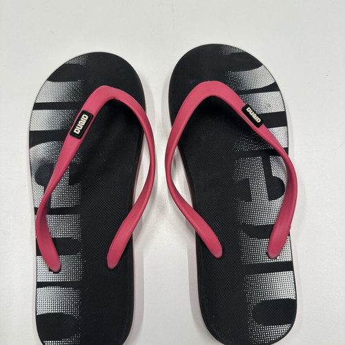 Arena flip flops size 32, black and pink, girls'