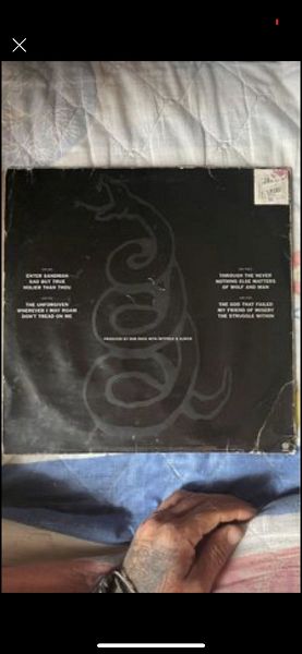  Metallica black album vinilio