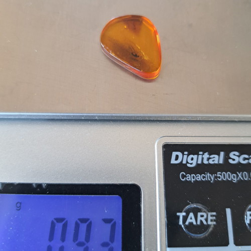 Baltic amber drop with insects suitable for pendant 0.93 grams