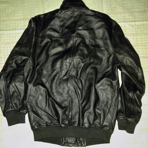 Pepe Jeans pilot leather jacket, black, size S-M