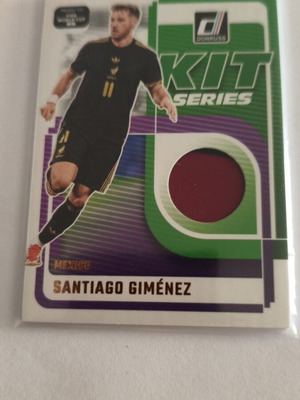 Santiago Gimenez Kit Series Relic Panini Donruss Mexico Jersey mint