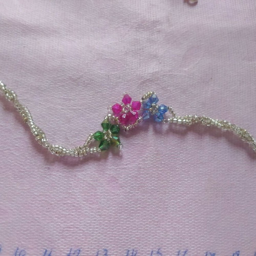 Handmade bracelet with Swarovski and crystals new