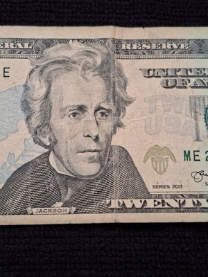 American dollars used 20 dollars 20013
