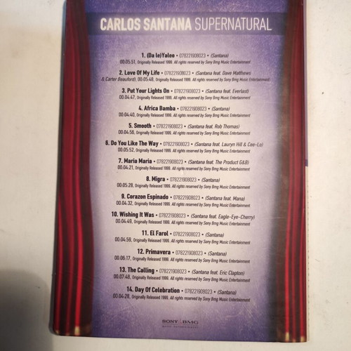 Carlos Santana Supernatural CD used, rock