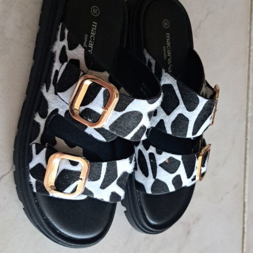 Women's Sandals like new, size 39, black and white