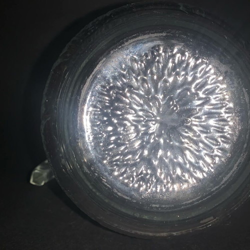 Vintage glass jug Luminarc Arcoroc with Aspen Leaf design like new