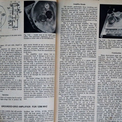 Amateur Radio 1972 book used for radio amateurs