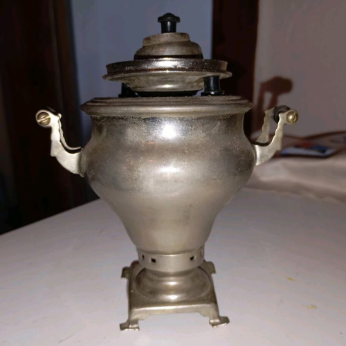 Russian samovar used, decorative and handmade