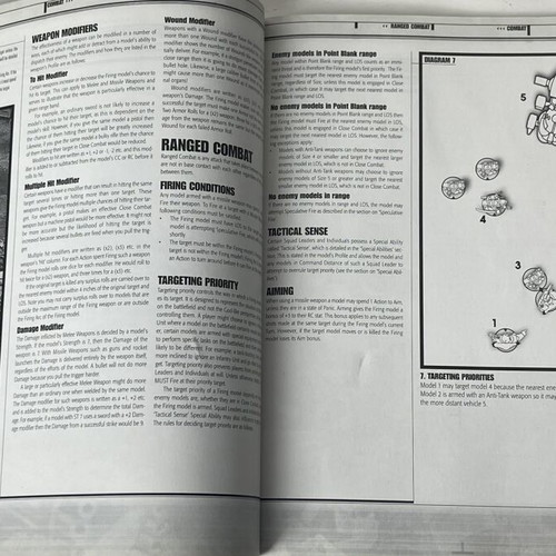 Warzone 2nd Edition The Rules of War rulebook used, 64 pages