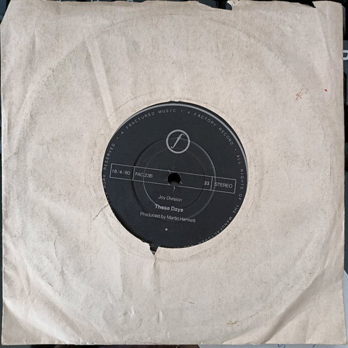 Joy Division Love Will Tear Us Apart 7" single like new, rock