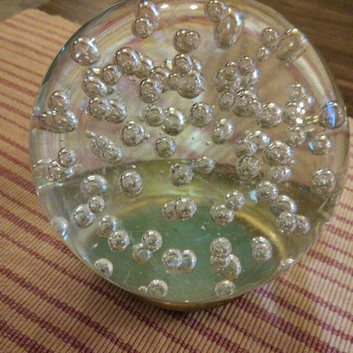 Glass ball Murano style used with small scratches