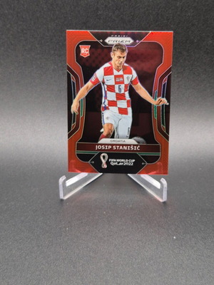2022 Panini Prizm World Cup Qatar Red Josip Stanisic #58 Rookie RC used