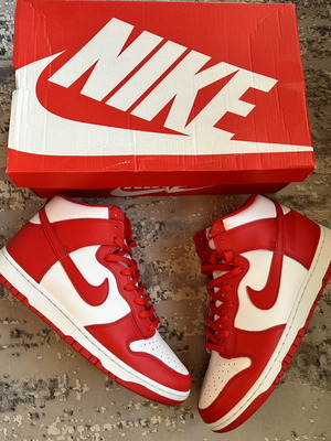 Nike Dunk High University Red sneakers size 47