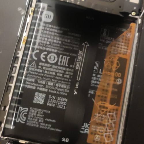 Xiaomi Poco F3 6/128GB used phone parts with cracked screen