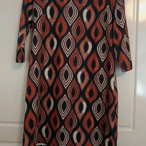 Sweet Miss dress with rhombus patterns like new, black and brown