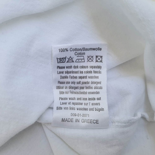 Puma Athletic Wear men's vintage 90s Y2K cotton polo shirt XXL white