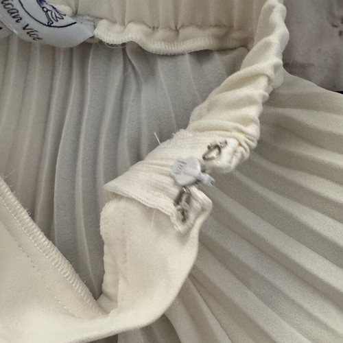 Maxi skirt off white, size M, pleated