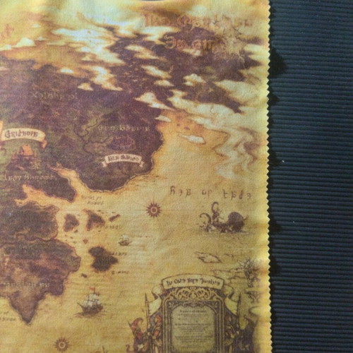 Final Fantasy Eorzea cloth map in very good condition
