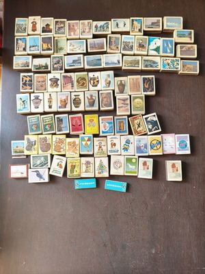 Matchboxes used, vintage 80s collection