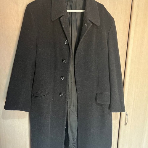 Bitsiani wool coat anthracite used, wool with viscose