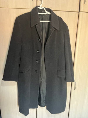Bitsiani wool coat anthracite used, wool with viscose
