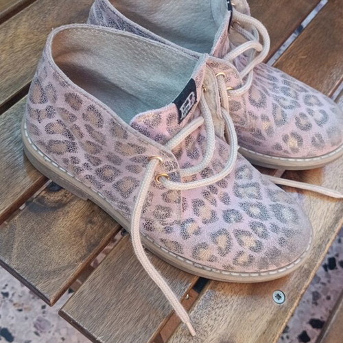 Eb Shoes leather girls' boots size 30 used pink and gold