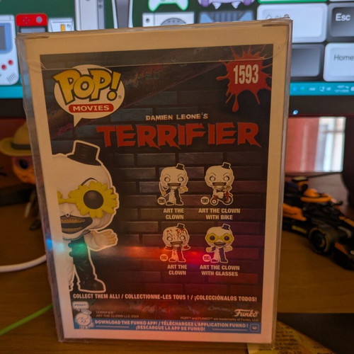 Funko Pop Movies Terrifier 1593 Art the Clown with Glasses new