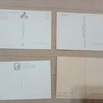 Postcards used, pack of 4 pieces