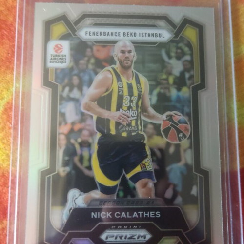2023-24 Prizm Euroleague Nick Calathes silver card like new