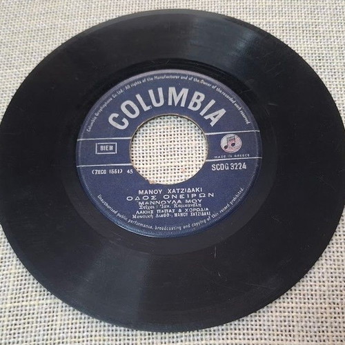 Manos Hadjidakis Lakis Pappas Odos Oneiron 7' used, entechno