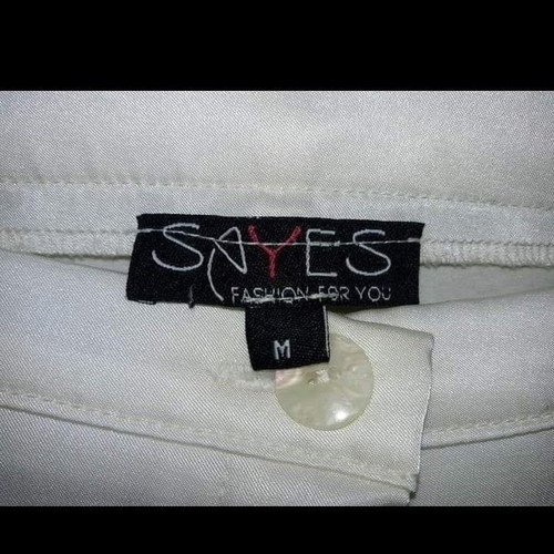 White high-waisted flare pants like new, size M