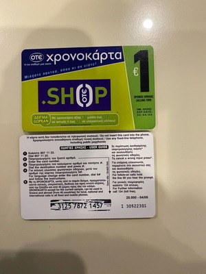 Rare OTE Phone Card like new, open