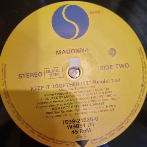 Madonna Vogue 12 Remix vinyl used