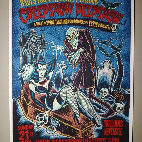 Creepshow Peepshow A4 poster