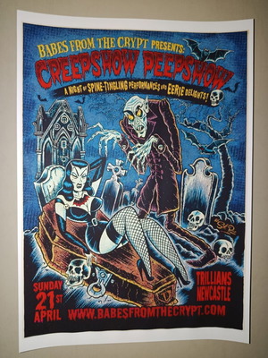 Creepshow Peepshow A4 poster