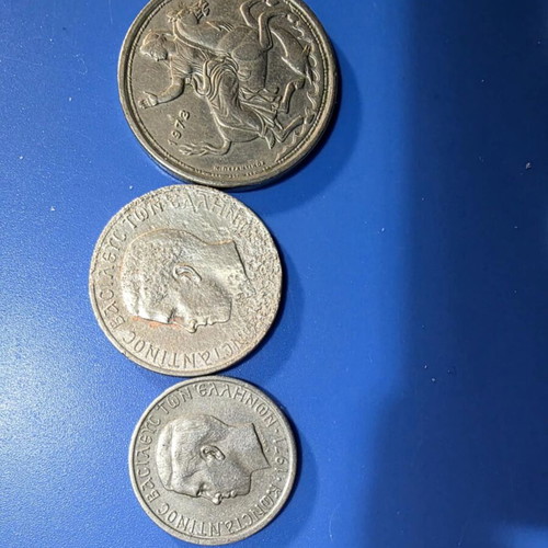 Greek Coins 14 Pieces 1967-1974 Like New