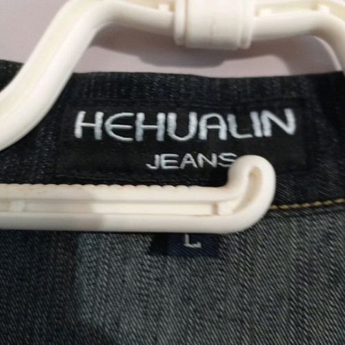 Jeans shirt women elastic like new, size L