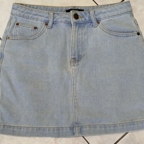 Denim mini skirt for girls size M like new, blue