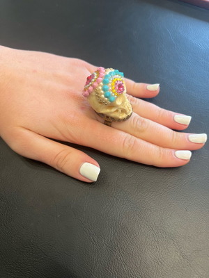 Statement ring Dimitriadis skull like new