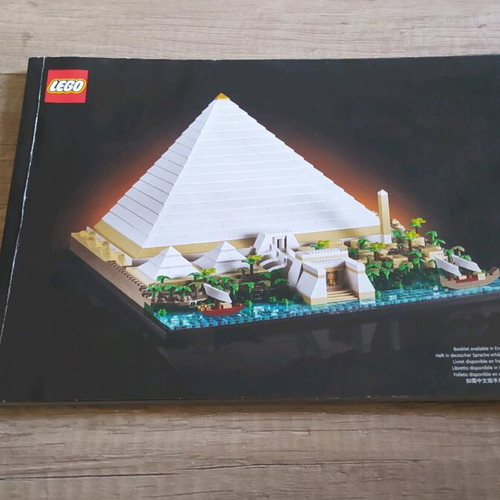 Lego booklets used, sets Taj Mahal, Pyramid, Architecture, Speed Champions