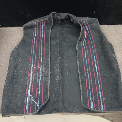 Collectible traditional costume vests used, set of 5 pieces