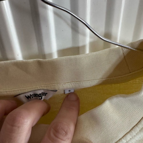 Wrangler women's sweatshirt used, size S, yellow gold