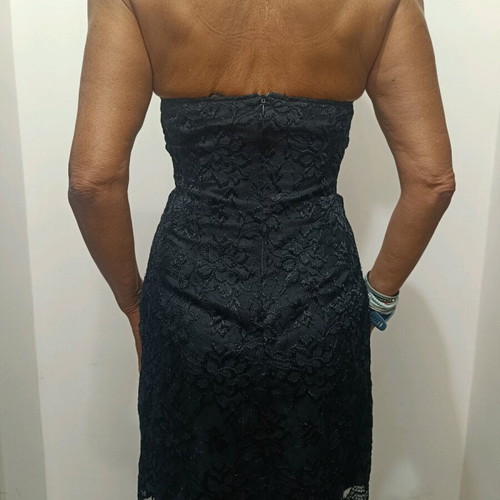Evening set in black lace like new, size Medium