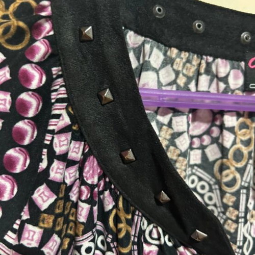 Custo dress like new, black and purple, size L