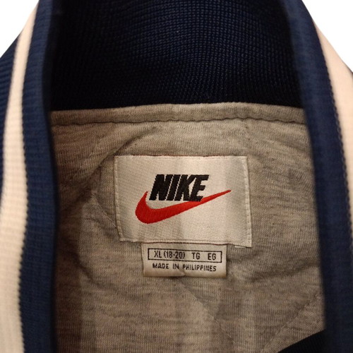 Nike Varsity Bomber Jacket used, navy and gold