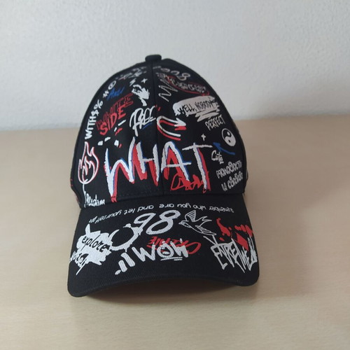 Black hat with graffiti designs new, urban style