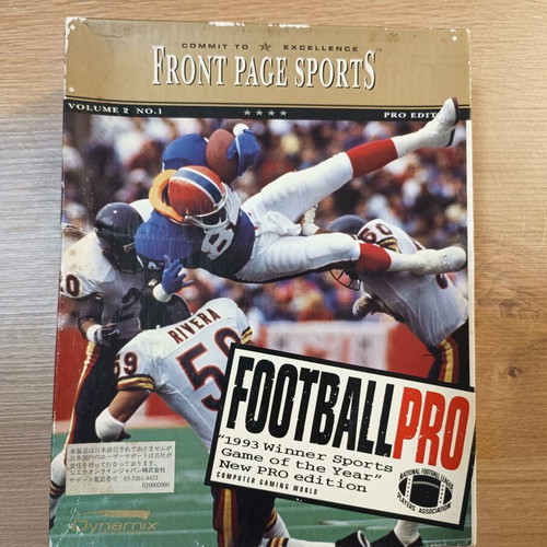 Front Page Sport Football Pro PC game used, big box edition