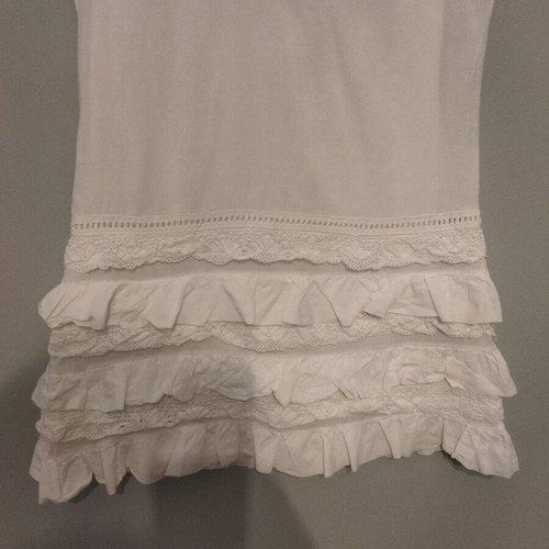 Zara dress like new, white mini with lace, size M